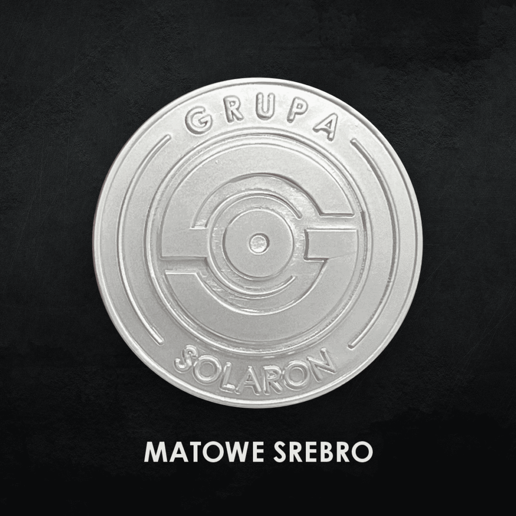 Zdjęcie przedstawia możliwość uzyskania efektu matowego srebra na produktach na zamówienie