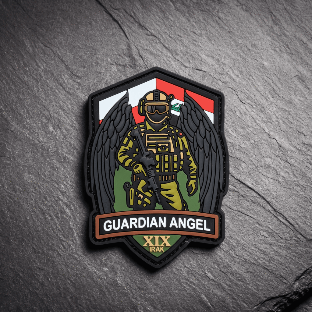 naszywka z napisem guardian angel xix irak